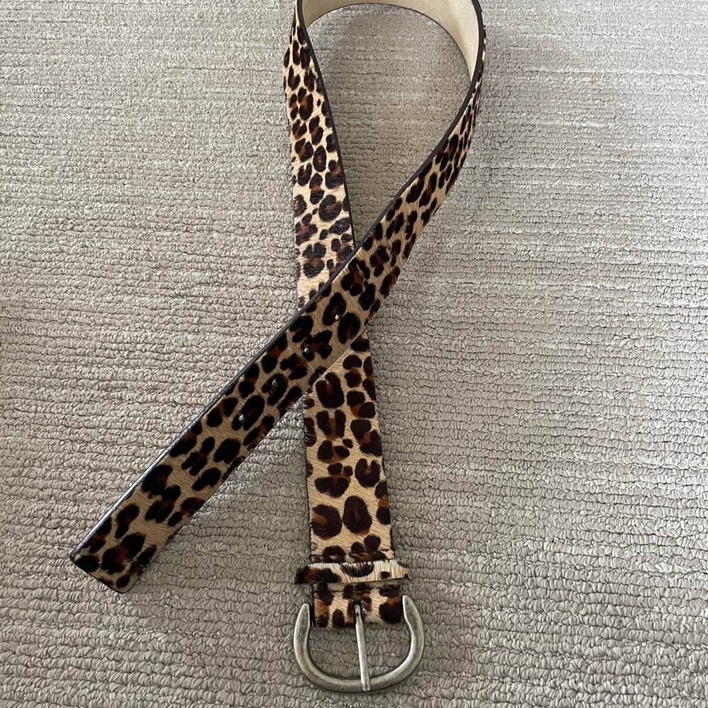 BUNDLE animal print belt duo